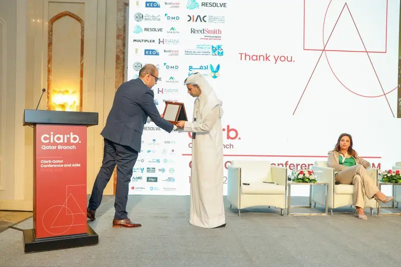 Archive photograph 143 of 285 from the Ciarb Qatar Branch AGM and Conference, 10 May 2023.
