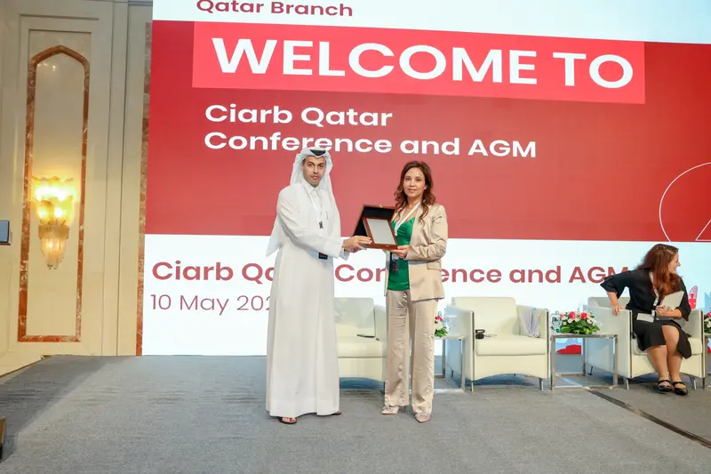 Archive photograph 144 of 285 from the Ciarb Qatar Branch AGM and Conference, 10 May 2023.