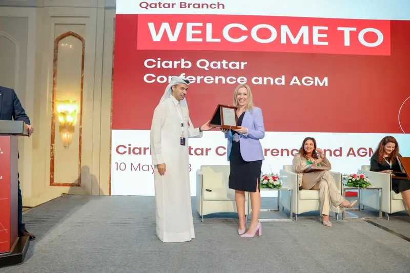 Archive photograph 148 of 285 from the Ciarb Qatar Branch AGM and Conference, 10 May 2023.