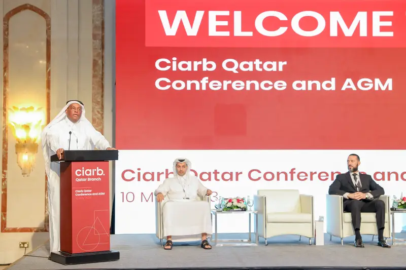 Archive photograph 156 of 285 from the Ciarb Qatar Branch AGM and Conference, 10 May 2023.