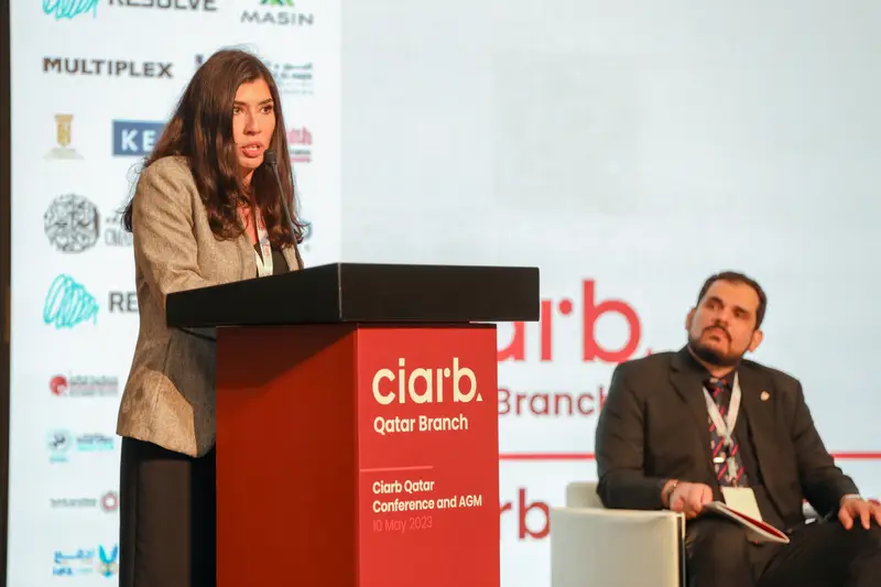 Archive photograph 213 of 285 from the Ciarb Qatar Branch AGM and Conference, 10 May 2023.