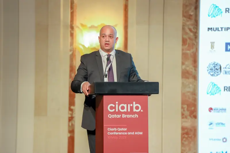 Archive photograph 218 of 285 from the Ciarb Qatar Branch AGM and Conference, 10 May 2023.