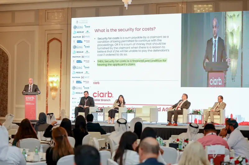 Archive photograph 219 of 285 from the Ciarb Qatar Branch AGM and Conference, 10 May 2023.