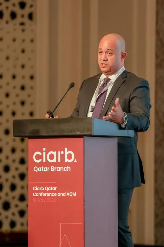 Archive photograph 221 of 285 from the Ciarb Qatar Branch AGM and Conference, 10 May 2023.
