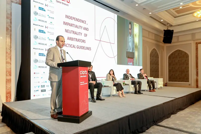 Archive photograph 230 of 285 from the Ciarb Qatar Branch AGM and Conference, 10 May 2023.