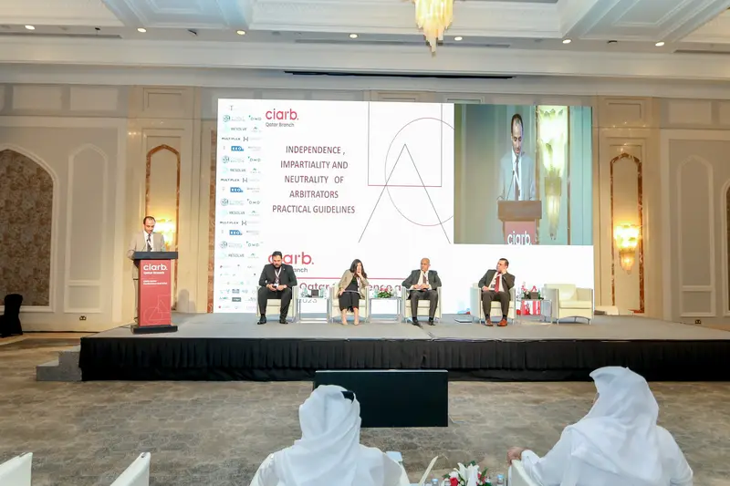 Archive photograph 232 of 285 from the Ciarb Qatar Branch AGM and Conference, 10 May 2023.
