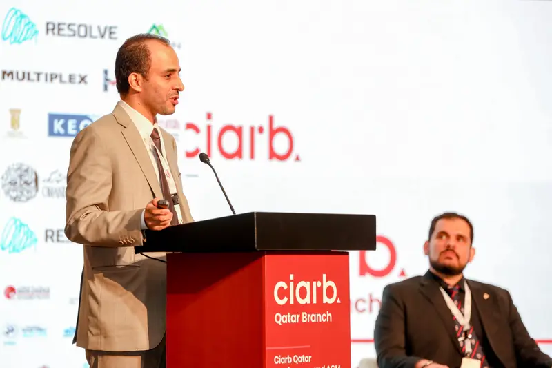 Archive photograph 233 of 285 from the Ciarb Qatar Branch AGM and Conference, 10 May 2023.