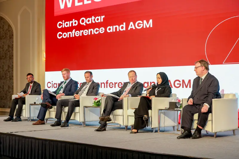 Archive photograph 249 of 285 from the Ciarb Qatar Branch AGM and Conference, 10 May 2023.