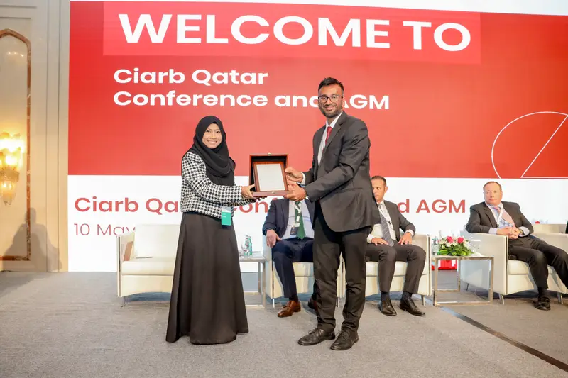 Archive photograph 262 of 285 from the Ciarb Qatar Branch AGM and Conference, 10 May 2023.