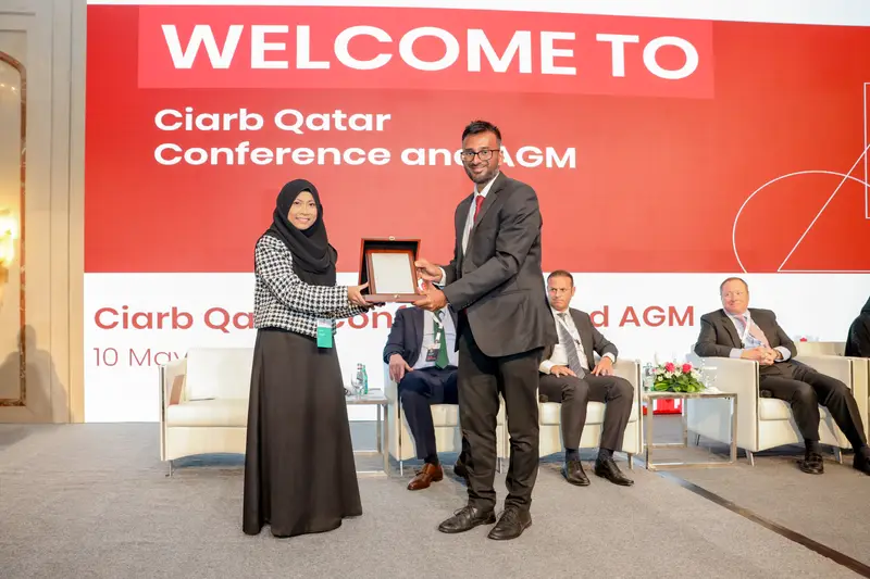 Archive photograph 263 of 285 from the Ciarb Qatar Branch AGM and Conference, 10 May 2023.