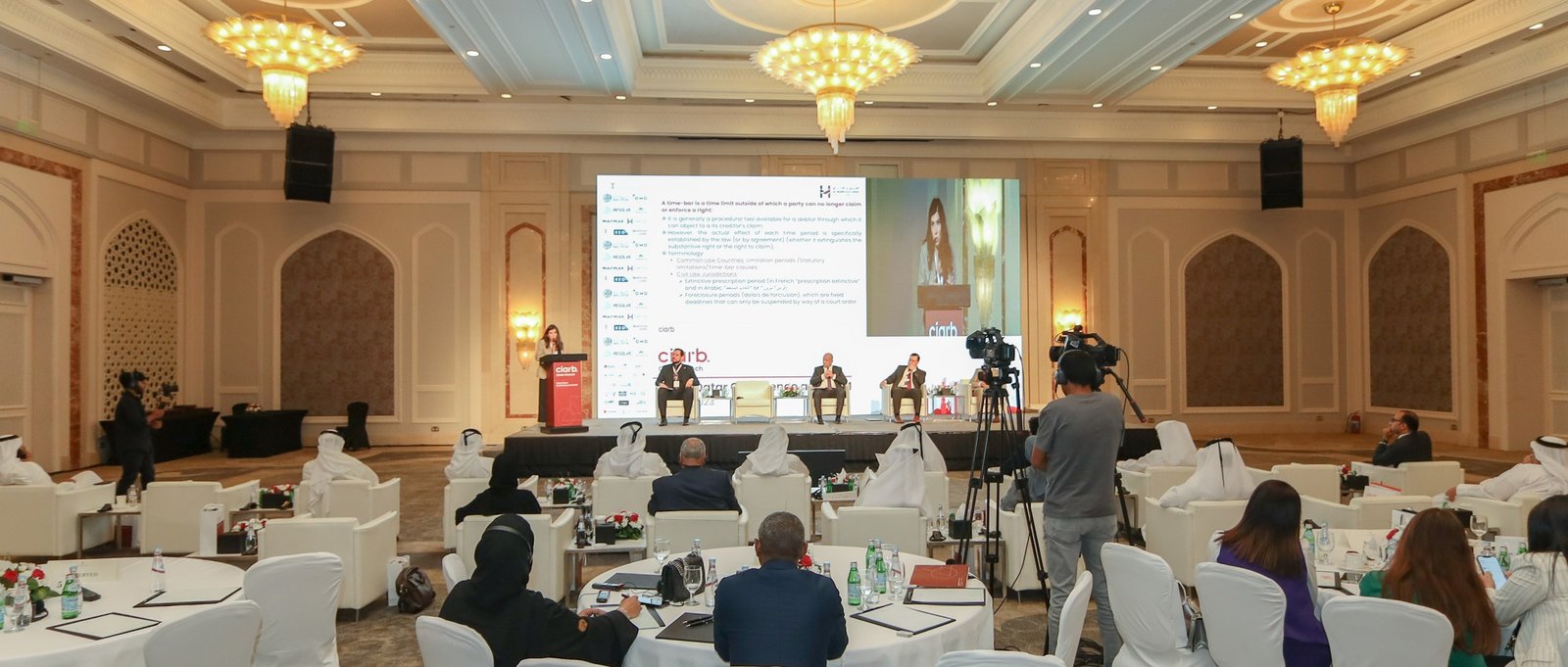 Main hall during the Ciarb Qatar Branch AGM and Conference, 10 May 2023