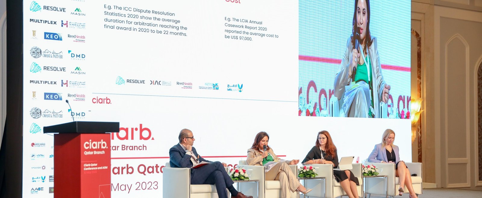 Panel session at the Ciarb Qatar Branch AGM and Conference, 10 May 2023