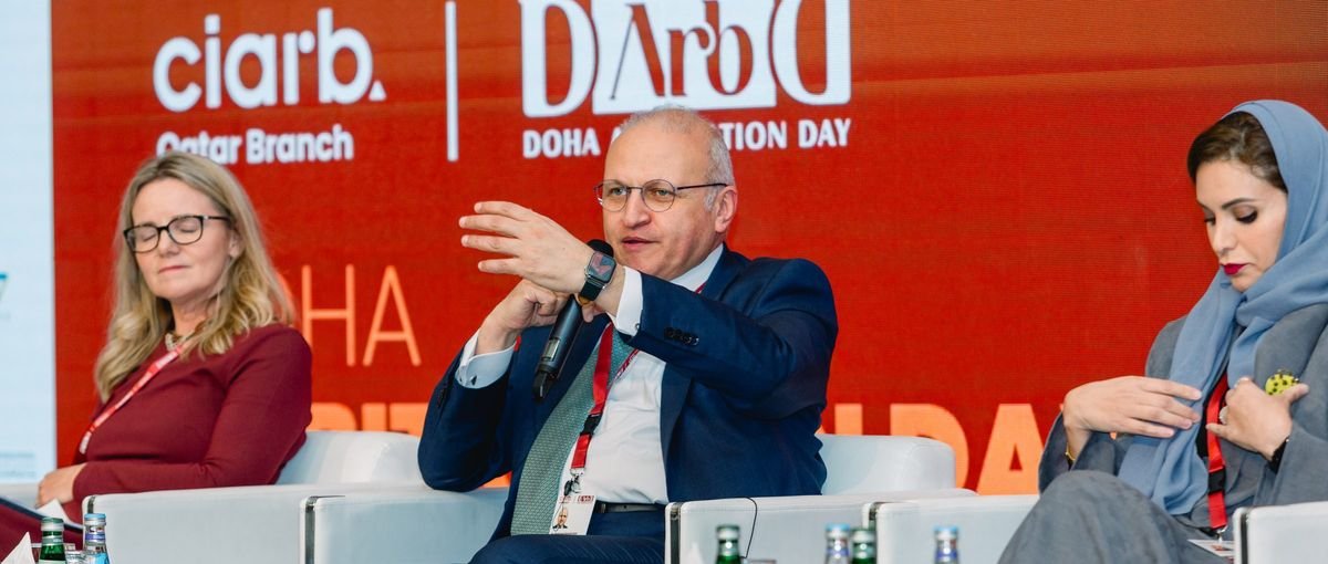 Panel session on the main stage at the 1st Doha Arbitration Day, 25 April 2024